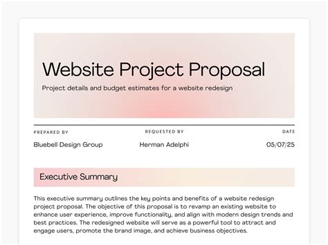 Affiliation Proposal Format